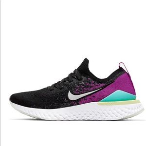 nike epic react flyknit 2 (gs) aq3243-008 snug fit